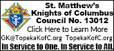 Knights of Columbus - Council #13012 Sponsorship Banner